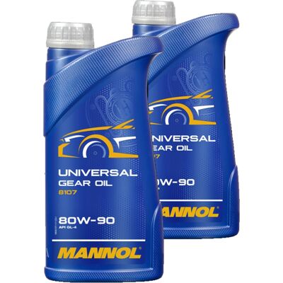 SCT - MANNOL 2x1l Mannol 8107 Getriebeöl Schaltgetriebeöl 80w90 Passend Für Api Gl4 Mil L2105: Mn8107-1 SCT - MANNOL 2x1l Mannol 8107 Getriebeöl Schaltgetriebeöl 80w90 Passend Für Api Gl4 Mil L2105: Mn8107-1