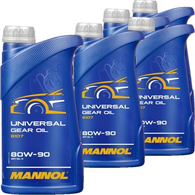 SCT - MANNOL 5x1l Mannol 8107 Getriebeöl Schaltgetriebeöl 80w90 Passend Für Api Gl4 Mil L2105: Mn8107-1 SCT - MANNOL 5x1l Mannol 8107 Getriebeöl Schaltgetriebeöl 80w90 Passend Für Api Gl4 Mil L2105: Mn8107-1