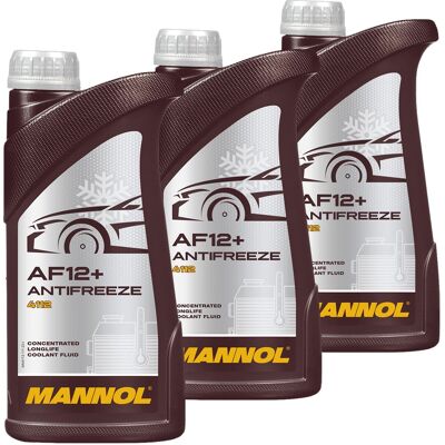 SCT - MANNOL 3x 1 Liter Mannol Frostschutzmittel Af12+ Longlife Kühlmittel Konzentrat Rot: Frostschutz Ackoja: A600007 Ackoja: A600008 Ackoja: A600009 Ackoja: A600 SCT - MANNOL 3x 1 Liter Mannol Frostschutzmittel Af12+ Longlife Kühlmittel Konzentrat Rot: Frostschutz Ackoja: A600007 Ackoja: A600008 Ackoja: A600009 Ackoja: A600