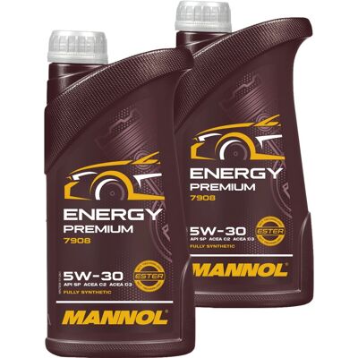 SCT - MANNOL 2x1l Mannol Energy Premium 5w-30 Motoröl Passend Für Mb 229.51 Bmw Ll-04 Dexos 2: Mn7908-1 SCT - MANNOL 2x1l Mannol Energy Premium 5w-30 Motoröl Passend Für Mb 229.51 Bmw Ll-04 Dexos 2: Mn7908-1