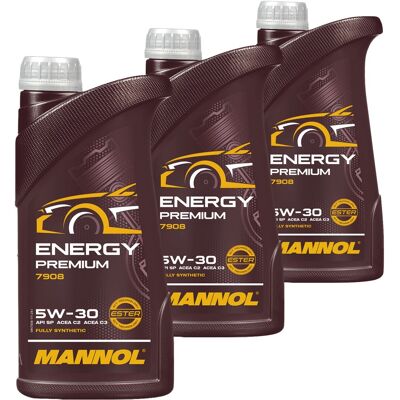 SCT - MANNOL 3x1l Mannol Energy Premium 5w-30 Motoröl Passend Für Mb 229.51 Bmw Ll-04 Dexos 2: Mn7908-1 SCT - MANNOL 3x1l Mannol Energy Premium 5w-30 Motoröl Passend Für Mb 229.51 Bmw Ll-04 Dexos 2: Mn7908-1