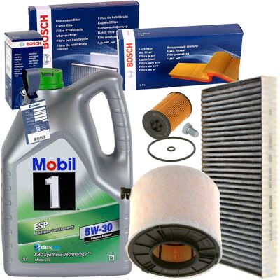Bosch Filterset+mobil Esp 5w30 Öl Passend Für Audi Tdi A4 B9 A5 F53 F5a 57 Q5 Fy: Ölfilter 1a First Automotive: E50287 Amc Filter: Fof10095 Ap Xenergy Bosch Filterset+mobil Esp 5w30 Öl Passend Für Audi Tdi A4 B9 A5 F53 F5a 57 Q5 Fy: Ölfilter 1a First Automotive: E50287 Amc Filter: Fof10095 Ap Xenergy