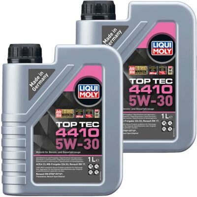 2x1l Liqui Moly Motoröl Top Tec 4410 5w-30 Passend Für Mb 226.52 Acea C3: 2x1l Liqui Moly Motoröl Top Tec 4410 5w-30 Passend Für Mb 226.52 Acea C3: