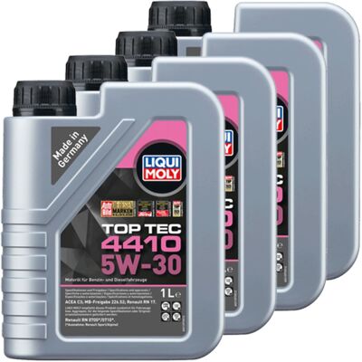 4x1l Liqui Moly Motoröl Top Tec 4410 5w-30 Passend Für Mb 226.52 Acea C3: 4x1l Liqui Moly Motoröl Top Tec 4410 5w-30 Passend Für Mb 226.52 Acea C3: