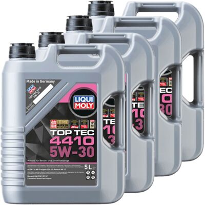4x5l Liqui Moly Motoröl Top Tec 4410 5w-30 Passend Für Mb 226.52 Acea C3: 4x5l Liqui Moly Motoröl Top Tec 4410 5w-30 Passend Für Mb 226.52 Acea C3: