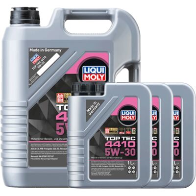 1x5l+3x1l Liqui Moly Motoröl Top Tec 4410 5w-30 Passend Für Mb 226.52 Acea C3: 21398+21397 Liqui Moly Top Tec 4410 5w30 1x5l+3x1l Liqui Moly Motoröl Top Tec 4410 5w-30 Passend Für Mb 226.52 Acea C3: 21398+21397 Liqui Moly Top Tec 4410 5w30