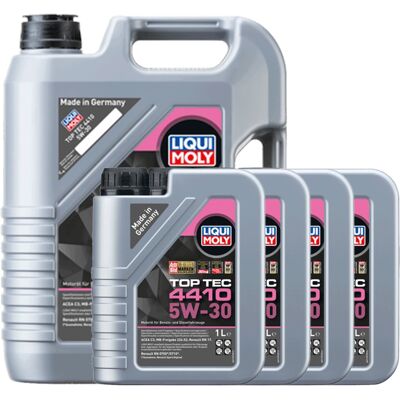 1x5l+4x1l Liqui Moly Motoröl Top Tec 4410 5w-30 Passend Für Mb 226.52 Acea C3: 1x5l+4x1l Liqui Moly Motoröl Top Tec 4410 5w-30 Passend Für Mb 226.52 Acea C3: