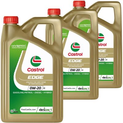 3x 5l Castrol Edge C5 0w20 Motoröl Passend Für Opel Ov 040 1547 A20 Mb 229.71: 3x 5l Castrol Edge C5 0w20 Motoröl Passend Für Opel Ov 040 1547 A20 Mb 229.71: