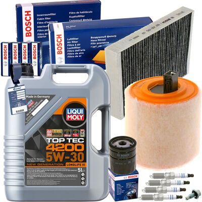 Bosch Filterset+liqui Moly 5w30 Öl Passend Für 1.4 Turbo Opel Astra K/125+150 Ps: Verschlussschraube, Ölwanne 3rg: 83033 3rg: 83085 Aic: 56426 Alfa Ro Bosch Filterset+liqui Moly 5w30 Öl Passend Für 1.4 Turbo Opel Astra K/125+150 Ps: Verschlussschraube, Ölwanne 3rg: 83033 3rg: 83085 Aic: 56426 Alfa Ro