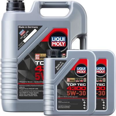 1x5l+2x1l Liqui Moly Motoröl Top Tec 4300 5w-30 Passend Für Mb 226/229.52: 1x5l+2x1l Liqui Moly Motoröl Top Tec 4300 5w-30 Passend Für Mb 226/229.52: