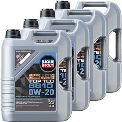 4x5l Liqui Moly Motoröl Top Tec 6610 0w-20 Passend Für Mb 229.71 Acea C5 Api Sp: 4x5l Liqui Moly Motoröl Top Tec 6610 0w-20 Passend Für Mb 229.71 Acea C5 Api Sp: