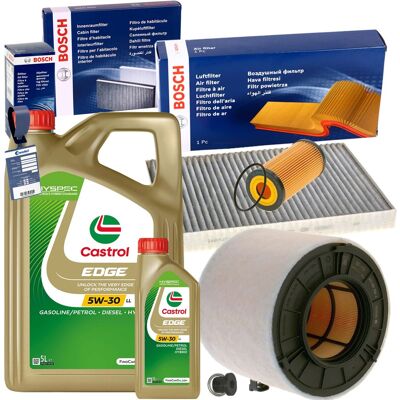 Bosch Filterset+castrol 5w30 Öl Passend Für 3.0 45 50 Tdi Audi A4 B9 A5 F5 Q5 Fy: Verschlussschraube, Ölwanne 3rg: 83074 Aic: 56430 Aic: 60297 Audi: N Bosch Filterset+castrol 5w30 Öl Passend Für 3.0 45 50 Tdi Audi A4 B9 A5 F5 Q5 Fy: Verschlussschraube, Ölwanne 3rg: 83074 Aic: 56430 Aic: 60297 Audi: N