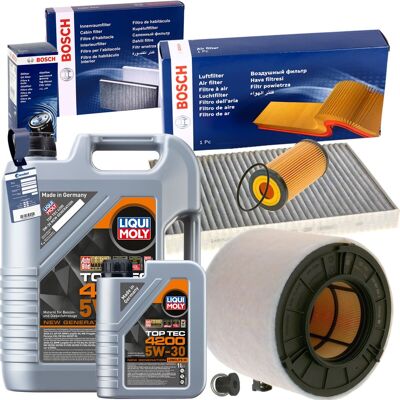 Bosch Filterset+liqui Moly 5w30 Passend Für 3.0 45 50 Tdi Audi A4 B9 A5 F5 Q5 Fy: Verschlussschraube, Ölwanne 3rg: 83074 Aic: 56430 Aic: 60297 Audi: N Bosch Filterset+liqui Moly 5w30 Passend Für 3.0 45 50 Tdi Audi A4 B9 A5 F5 Q5 Fy: Verschlussschraube, Ölwanne 3rg: 83074 Aic: 56430 Aic: 60297 Audi: N