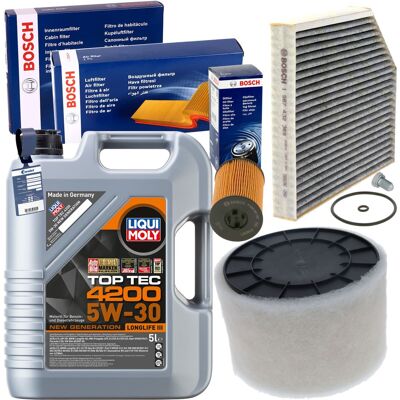 Bosch Filterset+liqui 5w30 Öl Passend Für A4 B8 A5 8t Q5 8r/ 2.0 Tdi 136-190 Ps: Verschlussschraube, Ölwanne 3rg: 83021 Aic: 51791 Aic: 60209 Audi: N9 Bosch Filterset+liqui 5w30 Öl Passend Für A4 B8 A5 8t Q5 8r/ 2.0 Tdi 136-190 Ps: Verschlussschraube, Ölwanne 3rg: 83021 Aic: 51791 Aic: 60209 Audi: N9