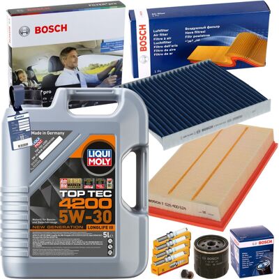 Bosch Filterset+liqui 5w30 Öl Passend Für Golf 7 8 A3 8v 8y Q2 Q3 Octavia Iv: Ölfilter 1a First Automotive: L40635 Amc Filter: Fof10279 Amc Filter: Mo Bosch Filterset+liqui 5w30 Öl Passend Für Golf 7 8 A3 8v 8y Q2 Q3 Octavia Iv: Ölfilter 1a First Automotive: L40635 Amc Filter: Fof10279 Amc Filter: Mo