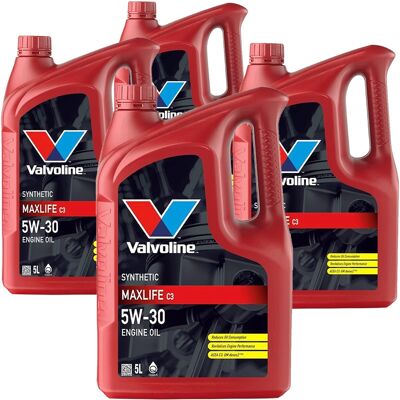 4x5l Valvoline Maxlife C3 5w30 Motoröl Passend Für Bmw Ll04 Mb 229.51/.31 Vw 502: Herstellernummer: 881676 4x5l Valvoline Maxlife C3 5w30 Motoröl Passend Für Bmw Ll04 Mb 229.51/.31 Vw 502: Herstellernummer: 881676