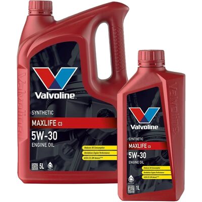1x5l+1x1l Valvoline Maxlife C3 5w-30 Motoröl Passend Für Bmw Ll04 Mb 229.51/.31: Herstellernummer: 881676 + 872369 1x5l+1x1l Valvoline Maxlife C3 5w-30 Motoröl Passend Für Bmw Ll04 Mb 229.51/.31: Herstellernummer: 881676 + 872369