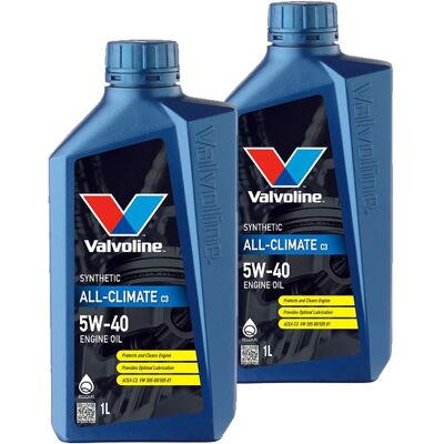 2x1l Valvoline All-climate C3 5w40 Motoröl Passend Für Bmw Ll04 Mb 229.31 Vw 502: Herstellernummer: 872278 2x1l Valvoline All-climate C3 5w40 Motoröl Passend Für Bmw Ll04 Mb 229.31 Vw 502: Herstellernummer: 872278