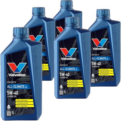 5x1l Valvoline All-climate C3 5w40 Motoröl Passend Für Bmw Ll04 Mb 229.31 Vw 502: Herstellernummer: 872278 5x1l Valvoline All-climate C3 5w40 Motoröl Passend Für Bmw Ll04 Mb 229.31 Vw 502: Herstellernummer: 872278