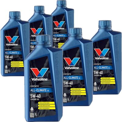 6x1l Valvoline All-climate C3 5w40 Motoröl Passend Für Bmw Ll04 Mb 229.31 Vw 502: Herstellernummer: 872278 6x1l Valvoline All-climate C3 5w40 Motoröl Passend Für Bmw Ll04 Mb 229.31 Vw 502: Herstellernummer: 872278
