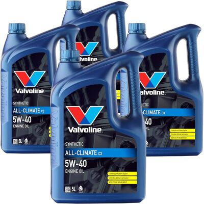 4x5l Valvoline All-climate C3 5w40 Motoröl Passend Für Bmw Ll04 Mb 229.31 Vw 502: Herstellernummer: 872277 4x5l Valvoline All-climate C3 5w40 Motoröl Passend Für Bmw Ll04 Mb 229.31 Vw 502: Herstellernummer: 872277