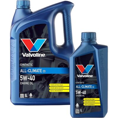 1x5l+1x1l Valvoline All-climate C3 5w40 Motoröl Passend Für Bmw Ll-04 Mb 229.31: Herstellernummer: 872277 + 872278 1x5l+1x1l Valvoline All-climate C3 5w40 Motoröl Passend Für Bmw Ll-04 Mb 229.31: Herstellernummer: 872277 + 872278