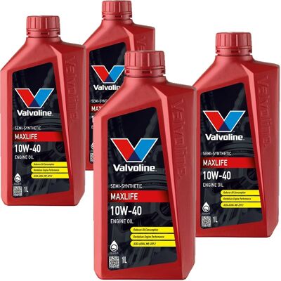 4x1l Valvoline Maxlife 10w-40 Motoröl Passend Für Mb 229.3 Vw 502/505.00 Rn 0710: Herstellernummer: 872295 4x1l Valvoline Maxlife 10w-40 Motoröl Passend Für Mb 229.3 Vw 502/505.00 Rn 0710: Herstellernummer: 872295