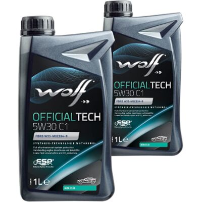 2x1l Wolf Officialtech 5w30 C1 Motoröl Passend Für Stjlr.03.5005 Wss-m2c934-b: Herstellernummer: 8307713 2x1l Wolf Officialtech 5w30 C1 Motoröl Passend Für Stjlr.03.5005 Wss-m2c934-b: Herstellernummer: 8307713