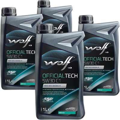 4x1l Wolf Officialtech 5w30 C1 Motoröl Passend Für Stjlr.03.5005 Wss-m2c934-b: Herstellernummer: 8307713 4x1l Wolf Officialtech 5w30 C1 Motoröl Passend Für Stjlr.03.5005 Wss-m2c934-b: Herstellernummer: 8307713