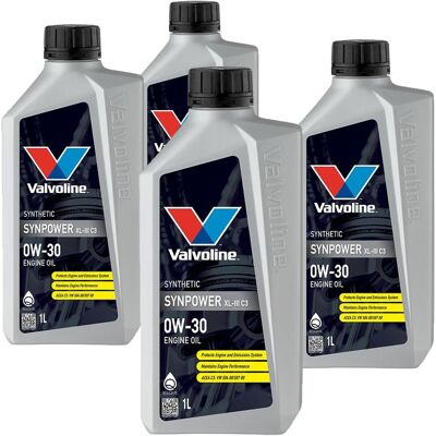 4x1l Valvoline Synpower™ Xl-iii C3 0w-30 Motoröl Passend Für Bmw Ll-04 Mb 229.52: Herstellernummer: 882243 4x1l Valvoline Synpower™ Xl-iii C3 0w-30 Motoröl Passend Für Bmw Ll-04 Mb 229.52: Herstellernummer: 882243
