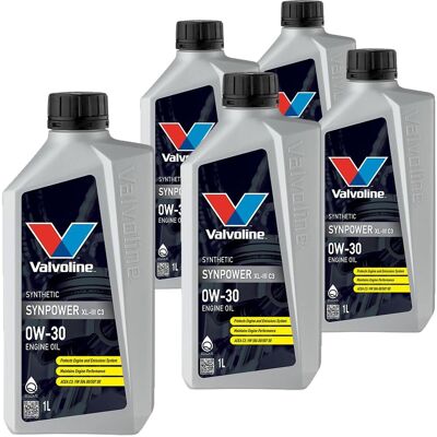 5x1l Valvoline Synpower™ Xl-iii C3 0w-30 Motoröl Passend Für Bmw Ll-04 Mb 229.52: Herstellernummer: 882243 5x1l Valvoline Synpower™ Xl-iii C3 0w-30 Motoröl Passend Für Bmw Ll-04 Mb 229.52: Herstellernummer: 882243
