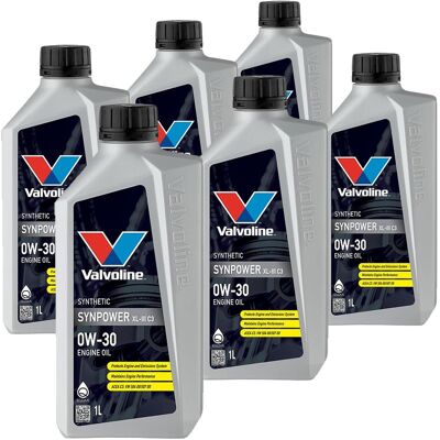 6x1l Valvoline Synpower™ Xl-iii C3 0w-30 Motoröl Passend Für Bmw Ll-04 Mb 229.52: Herstellernummer: 882243 6x1l Valvoline Synpower™ Xl-iii C3 0w-30 Motoröl Passend Für Bmw Ll-04 Mb 229.52: Herstellernummer: 882243