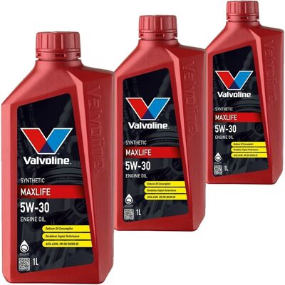 3x1l Valvoline Maxlife 5w-30 Motoröl Passend Für Mb 229.3 Vw 502.00/505.00 A3/b3: Herstellernummer: 872371 3x1l Valvoline Maxlife 5w-30 Motoröl Passend Für Mb 229.3 Vw 502.00/505.00 A3/b3: Herstellernummer: 872371