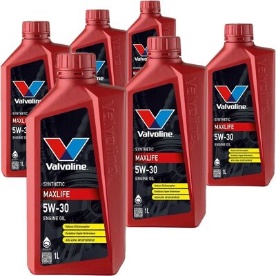 6x1l Valvoline Maxlife 5w-30 Motoröl Passend Für Mb 229.3 Vw 502.00/505.00 A3/b3: Herstellernummer: 872371 6x1l Valvoline Maxlife 5w-30 Motoröl Passend Für Mb 229.3 Vw 502.00/505.00 A3/b3: Herstellernummer: 872371