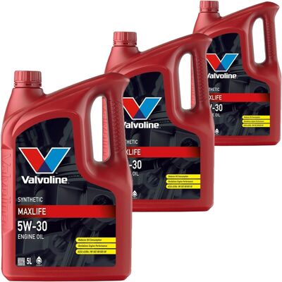 3x5l Valvoline Maxlife 5w-30 Motoröl Passend Für Mb 229.3 Vw 502.00/505.00 A3/b3: Herstellernummer: 872794 3x5l Valvoline Maxlife 5w-30 Motoröl Passend Für Mb 229.3 Vw 502.00/505.00 A3/b3: Herstellernummer: 872794