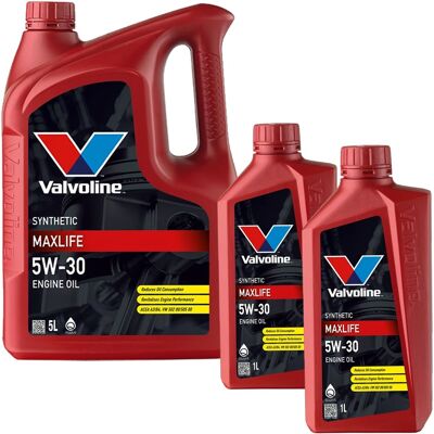 1x5l+2x1l Valvoline Maxlife 5w-30 Motoröl Passend Für Mb 229.3 Vw 502.00/505.00: Herstellernummer: 872794 1x5l+2x1l Valvoline Maxlife 5w-30 Motoröl Passend Für Mb 229.3 Vw 502.00/505.00: Herstellernummer: 872794
