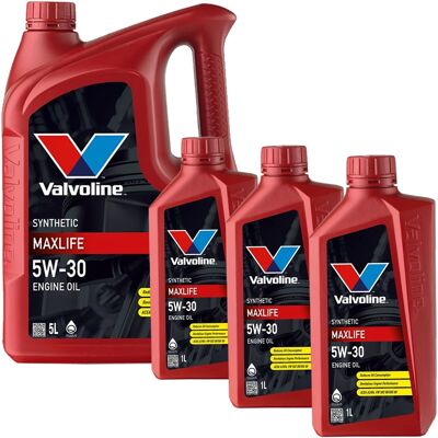 1x5l+3x1l Valvoline Maxlife 5w-30 Motoröl Passend Für Mb 229.3 Vw 502.00/505.00: Herstellernummer: 872794 1x5l+3x1l Valvoline Maxlife 5w-30 Motoröl Passend Für Mb 229.3 Vw 502.00/505.00: Herstellernummer: 872794
