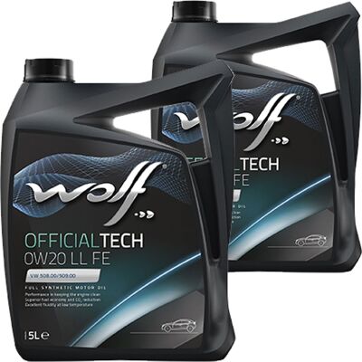 2x5l Wolf 0w20 Motoröl Hc Synthese Passend Für Vw 508/509.00 Porsche C20 Acea C6: Wolf 8331336 2x5l Wolf 0w20 Motoröl Hc Synthese Passend Für Vw 508/509.00 Porsche C20 Acea C6: Wolf 8331336