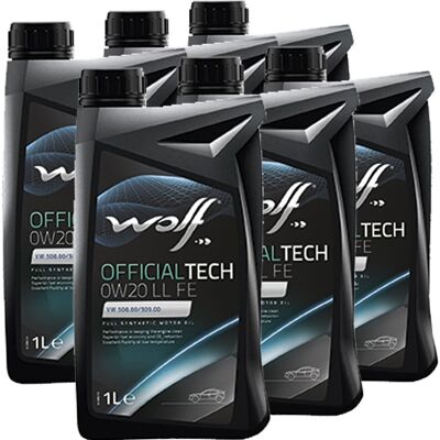 6x1l Wolf 0w20 Motoröl Hc Synthese Passend Für Vw 508/509.00 Porsche C20 Acea C6: Wolf 8331138 6x1l Wolf 0w20 Motoröl Hc Synthese Passend Für Vw 508/509.00 Porsche C20 Acea C6: Wolf 8331138