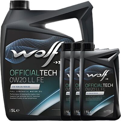 1x5+3x1l Wolf 0w20 Motoröl Hc Synthese Passend Für Vw 508/509.00 C20 Acea C6: Wolf 8331336 1x5+3x1l Wolf 0w20 Motoröl Hc Synthese Passend Für Vw 508/509.00 C20 Acea C6: Wolf 8331336