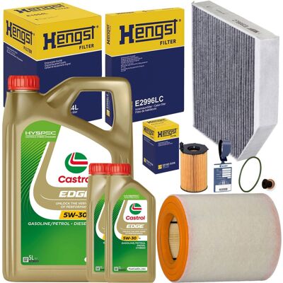 Hengst Filterset+castrol 5w30 Öl Passend Für 3.0 Tdi Audi A6 C7 A7 4g/204-326 Ps: Filter, Innenraumluft 1a First Automotive: K30423 Amc Filter: Fca102 Hengst Filterset+castrol 5w30 Öl Passend Für 3.0 Tdi Audi A6 C7 A7 4g/204-326 Ps: Filter, Innenraumluft 1a First Automotive: K30423 Amc Filter: Fca102
