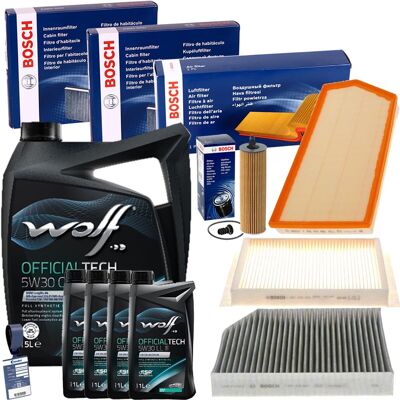 Bosch Filterset+wolf 5w30 Öl Passend Für Mercedes W/s 213 238 G W465 350-400 D: Verschlussschraube, Ölwanne 3rg: 83079 Aic: 57233 Bga: Pk5603 Birth: 4 Bosch Filterset+wolf 5w30 Öl Passend Für Mercedes W/s 213 238 G W465 350-400 D: Verschlussschraube, Ölwanne 3rg: 83079 Aic: 57233 Bga: Pk5603 Birth: 4