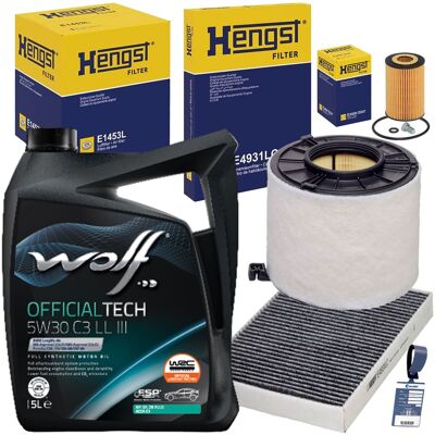 Hengst-Filter Hengst Filterset+wolf 5w30 Öl Passend Für 2.0 30 35 40 Tdi Audi A4 B9 A5 F53 Q5: Verschlussschraube, Ölwanne 3rg: 83021 Aic: 51791 Aic: 60209 Aic: 777 Hengst-Filter Hengst Filterset+wolf 5w30 Öl Passend Für 2.0 30 35 40 Tdi Audi A4 B9 A5 F53 Q5: Verschlussschraube, Ölwanne 3rg: 83021 Aic: 51791 Aic: 60209 Aic: 777