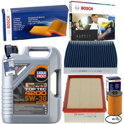 Bosch Filterset+liqui 5w30 Öl Passend Für A3 8v Vw Golf 7 Passat B8 Touran 5t: Verschlussschraube, Ölwanne 3rg: 83021 Aic: 51791 Aic: 60209 Aic: 77789 Bosch Filterset+liqui 5w30 Öl Passend Für A3 8v Vw Golf 7 Passat B8 Touran 5t: Verschlussschraube, Ölwanne 3rg: 83021 Aic: 51791 Aic: 60209 Aic: 77789