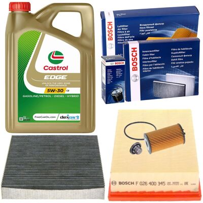 Bosch Inspektionspaket+5l Castrol 5w30 Passend Für Opel Mokka / X J13 1.4 1.6: Luftfilter 1a First Automotive: A63628 Amc Filter: Da735 Ap Xenergy: X1 Bosch Inspektionspaket+5l Castrol 5w30 Passend Für Opel Mokka / X J13 1.4 1.6: Luftfilter 1a First Automotive: A63628 Amc Filter: Da735 Ap Xenergy: X1