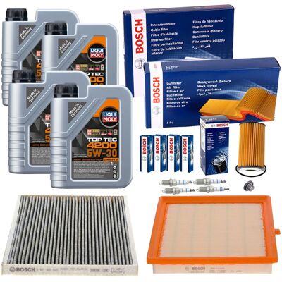 Bosch Filterset+liqui Moly 5w30 Öl Passend Für Opel Adam 1.2+1.4 / 69 87 101 Ps: Verschlussschraube, Ölwanne 3rg: 83019 Aic: 51188 Aic: 61565 Alfa Rom Bosch Filterset+liqui Moly 5w30 Öl Passend Für Opel Adam 1.2+1.4 / 69 87 101 Ps: Verschlussschraube, Ölwanne 3rg: 83019 Aic: 51188 Aic: 61565 Alfa Rom