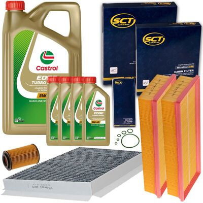 SCT - MANNOL Sct Filterpaket+castrol 5w40 Öl Passend Für Mercedes E Klasse W/s 211 Cls C219: Luftfilter 1a First Automotive: A631092 1a First Automotive: A63408 1a SCT - MANNOL Sct Filterpaket+castrol 5w40 Öl Passend Für Mercedes E Klasse W/s 211 Cls C219: Luftfilter 1a First Automotive: A631092 1a First Automotive: A63408 1a