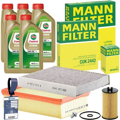 MANN-FILTER Mann Inspektionspaket+castrol 0w20 Passend Für Opel Mokka 1.6 Cdti 110+136 Ps: Ölfilter 1a First Automotive: E50281 Amc Filter: Do708 Automega: 180038 MANN-FILTER Mann Inspektionspaket+castrol 0w20 Passend Für Opel Mokka 1.6 Cdti 110+136 Ps: Ölfilter 1a First Automotive: E50281 Amc Filter: Do708 Automega: 180038