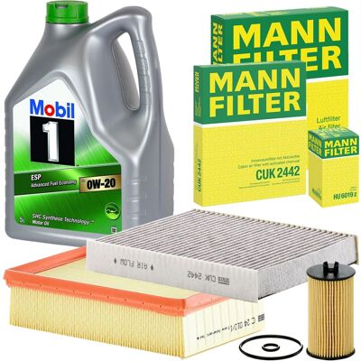 MANN-FILTER Mann Inspektionspaket+mobil 1 Esp 0w20 Passend Für Opel Mokka 1.6cdti 110+136 Ps: Ölfilter 1a First Automotive: E50281 Amc Filter: Do708 Automega: 180 MANN-FILTER Mann Inspektionspaket+mobil 1 Esp 0w20 Passend Für Opel Mokka 1.6cdti 110+136 Ps: Ölfilter 1a First Automotive: E50281 Amc Filter: Do708 Automega: 180