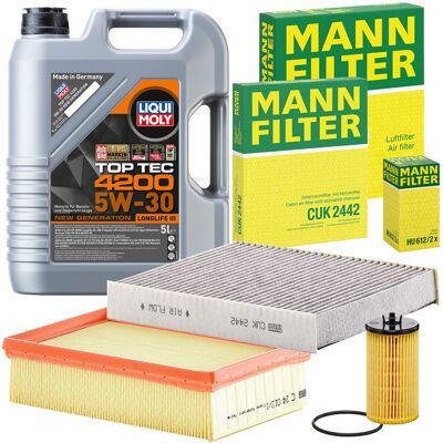 MANN-FILTER Mann Inspektionspaket+liqui 5w30 Öl Passend Für Opel Mokka Chevrolet Trax: Motoröl Fuchs: 602007315 General Motors: 93165557 General Motors: 95599405 MANN-FILTER Mann Inspektionspaket+liqui 5w30 Öl Passend Für Opel Mokka Chevrolet Trax: Motoröl Fuchs: 602007315 General Motors: 93165557 General Motors: 95599405